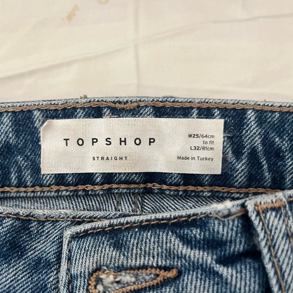 Topshop Straight Jeans size 25 - Picture 4 of 6